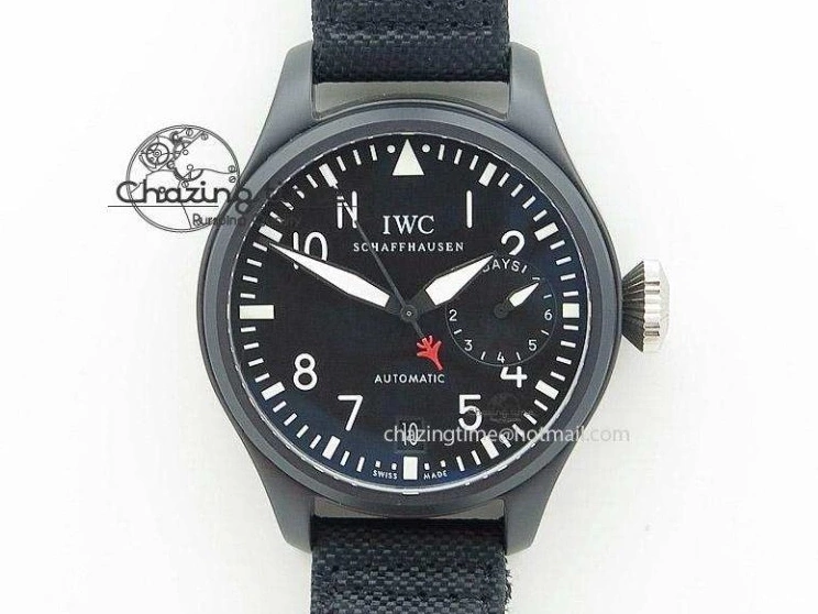 MIROTIME 0719 SoftTouch Mark XVIII Le Petit Prince IW327001 SS MKS 1:1 Best Edition Black Dial On Leather Strap MIYOTA9015 V 7216